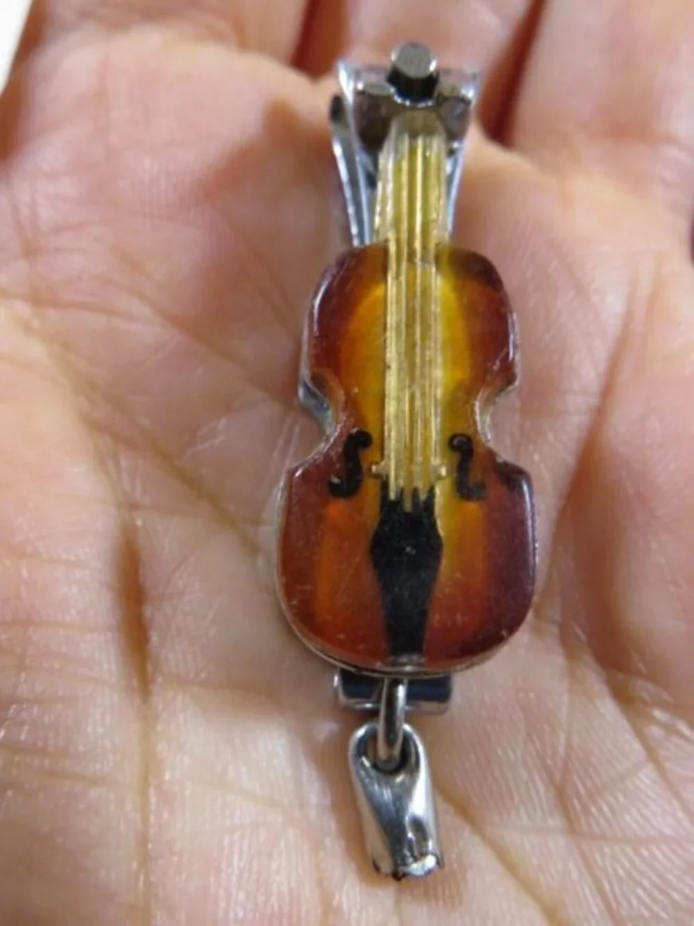 Vintage Music Lover Gift Bundle Heart Keepsake Box Mozart Bandana Violin Clipper